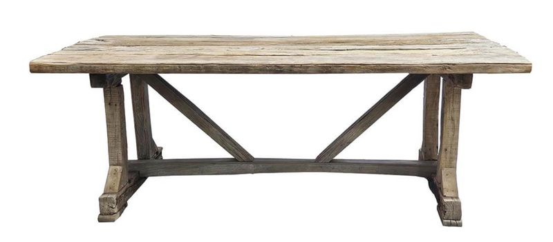 Matz Möbel Altholz Esstisch B 210 cm LIMA im Landhausstil