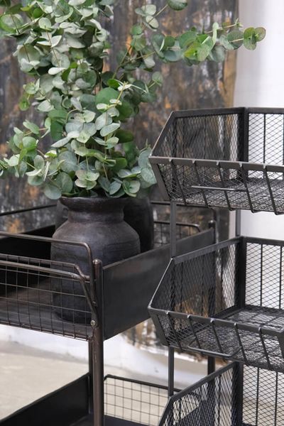 Matz Möbel Industriedesign Regal ESA mit 4 Körben