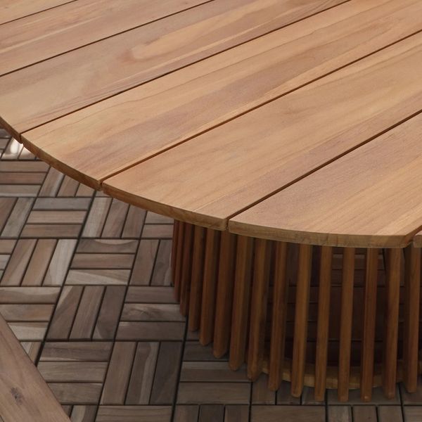 Matz Möbel Gartentisch LORA rund D 120 cm Massivholz Landhausstil