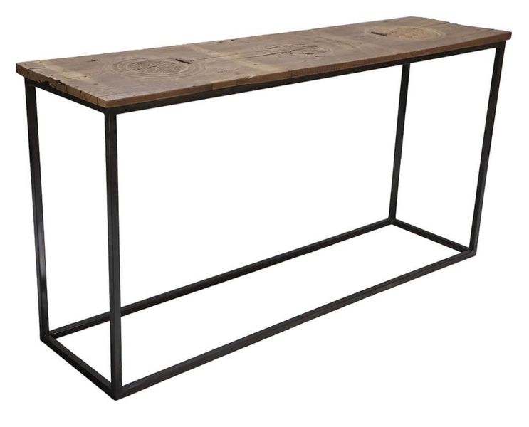 Matz Möbel Konsolentisch industrial B 150 cm Altholz-Metall