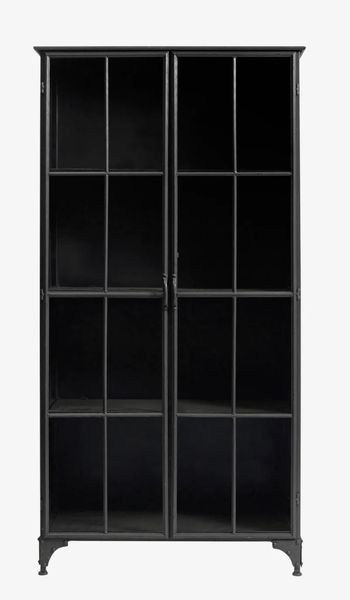 Matz Möbel Metall Vitrine LENI H 184 cm