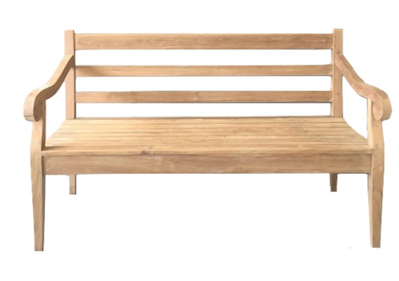 TINA, Landhaus Gartenbank 150 cm Massivholz modern
