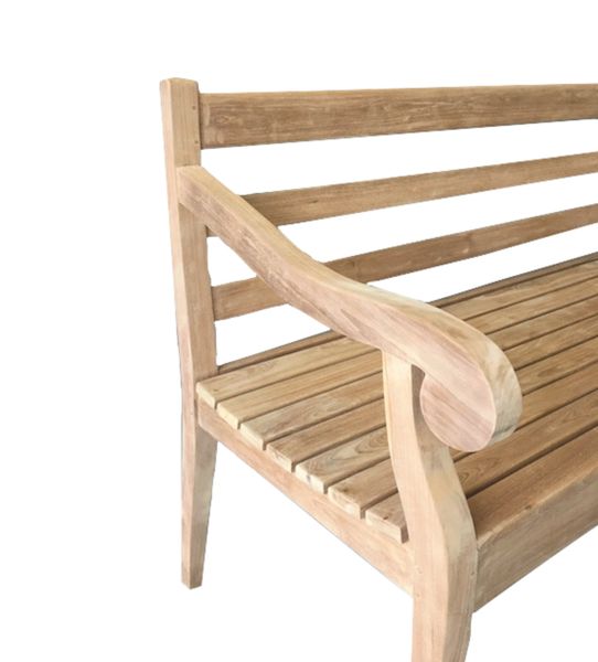 TINA, Landhaus Gartenbank 150 cm Massivholz modern