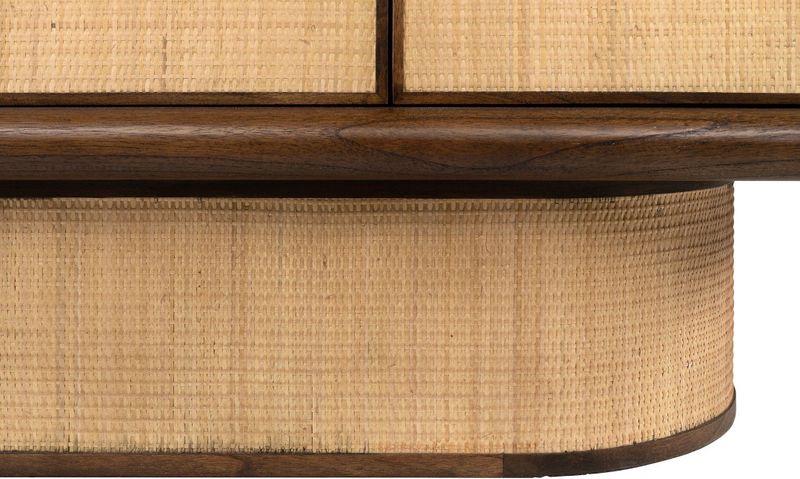 NADA, Anrichte, Sideboard Rattan & Holz