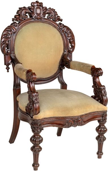Antiker Sessel, Stuhl mit Armlehne Napoleon III