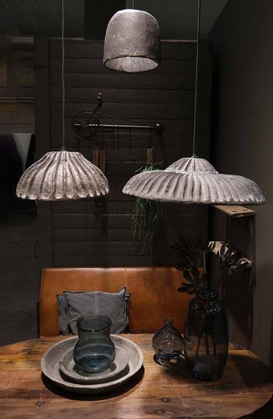 AMEI, ovale Tischplatte dunkles Altholz 130*70*5 cm, Recyclingholz