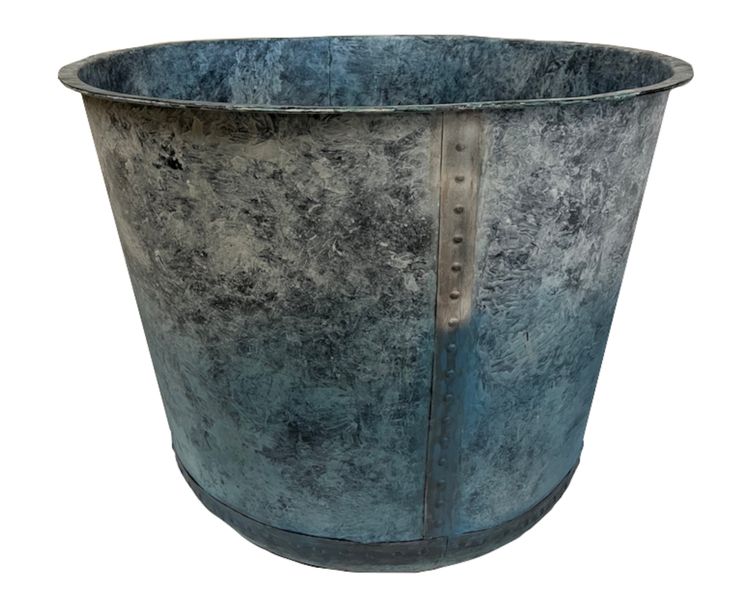 Nr. 1, Pflanzkübel Metall D 102 cm vintage Landhausstil