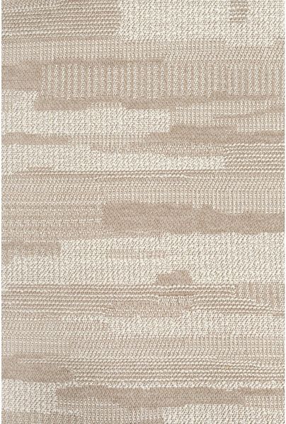 Designer Polsterbank MADI Stoff beige-weiß 2 Sitzer