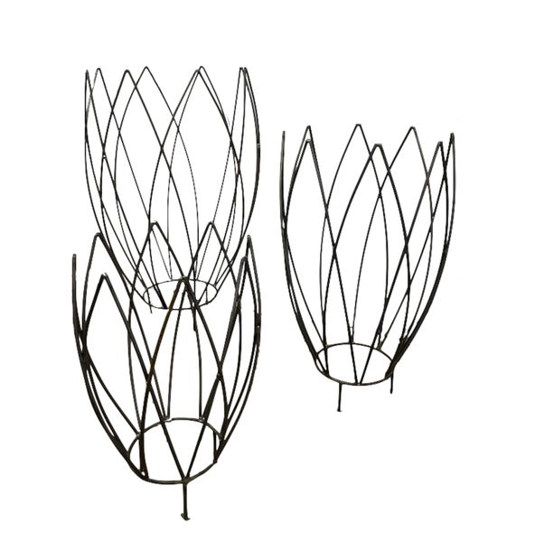 Rankhilfe Eisen Tulpen 3er Set Landhausstil