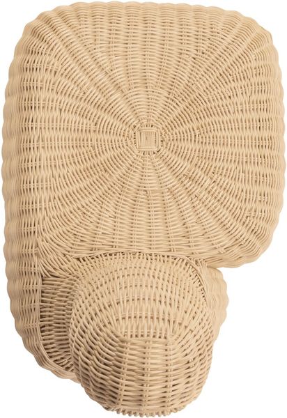 Hocker aus Rattan Art-Kunst "Daumen hoch"
