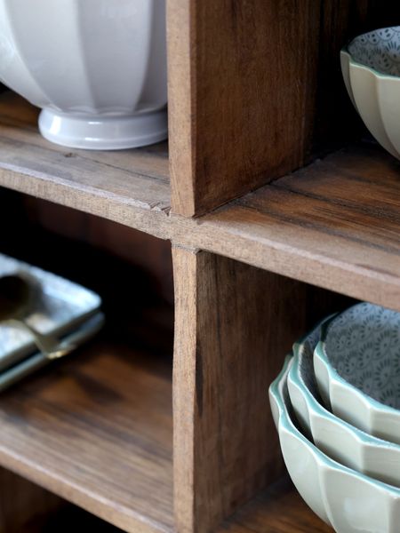 LILLY, Wandregal recycelt altes Holz