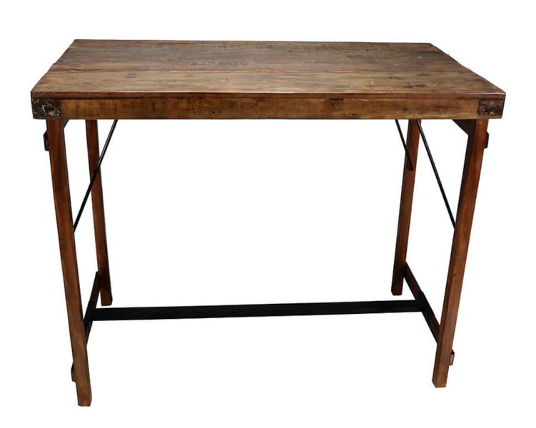 Matz-Möbel Stehtisch MERLE B 130 cm Recyclingholz, Klapptisch Altholz