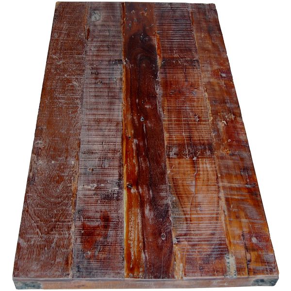 AMEI, Tischplatte 180*80*5 cm Altholz, Recyclingholz