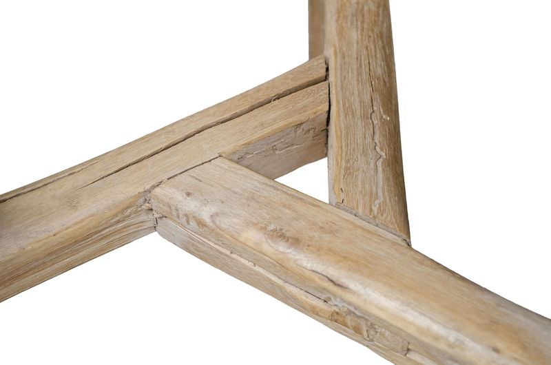 EVA; Runder Altholz Hocker, kleiner Tisch aus altem Holz