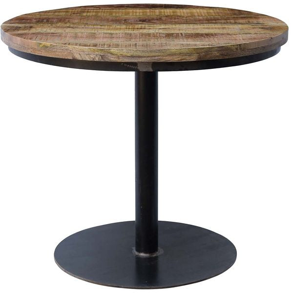 ANJA, Esstisch rund 90 cm Holz-Metall