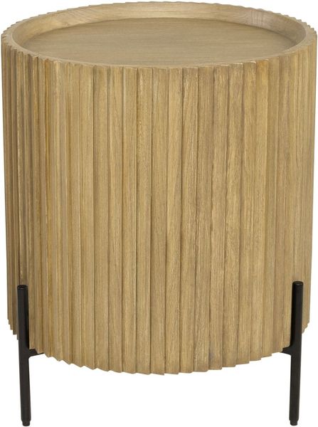 POGO, Kleiner Schrank rund 1 Tür helles Holz
