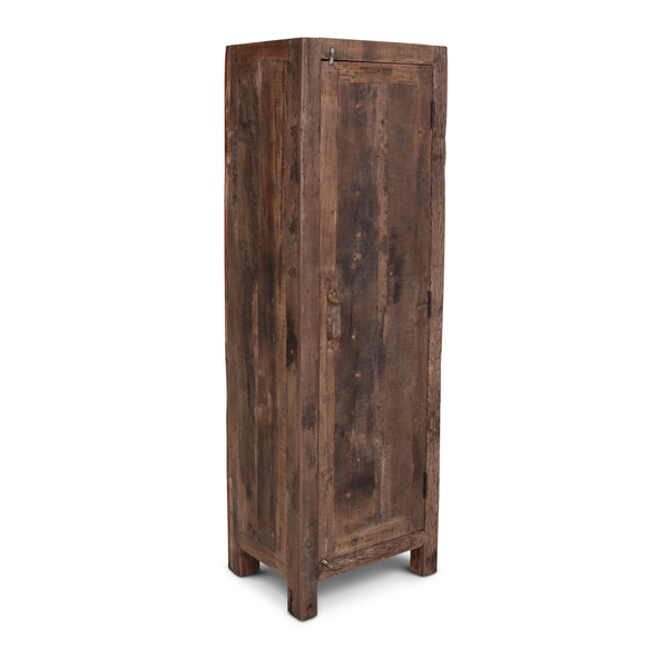 Schmaler Altholz Schrank SANO, Spind B 50 cm 1 Tür