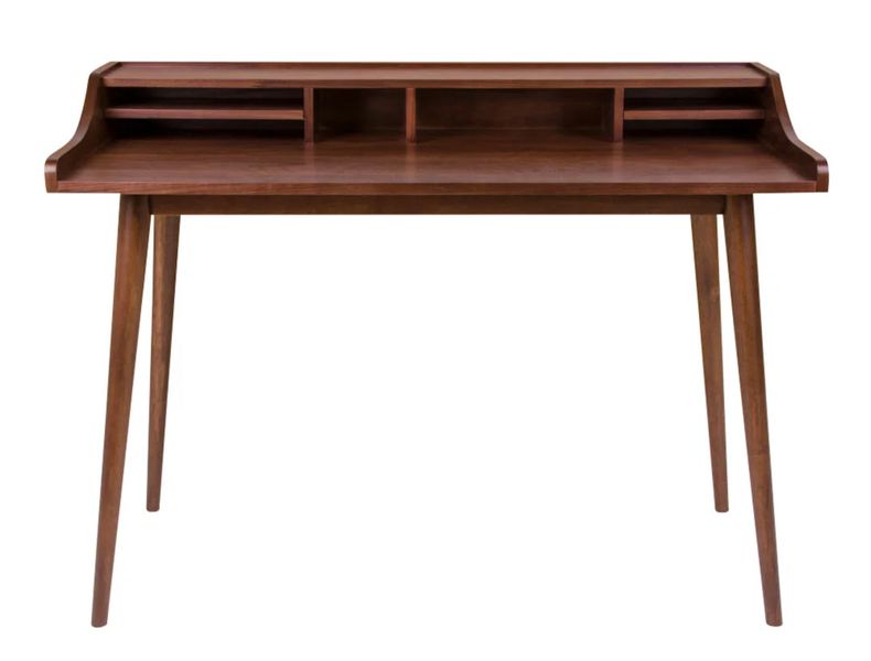 HELLA, Schreibtisch Holz mit Fächern, moderner Sekretär