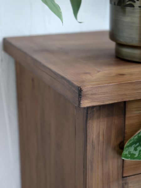 JIM, Rustikaler Schuhschrank mit Schubladen vintage Landhaus Style