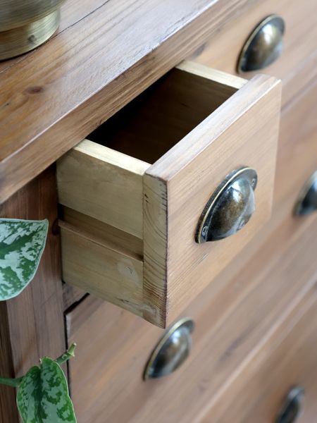 JIM, Rustikaler Schuhschrank mit Schubladen vintage Landhaus Style