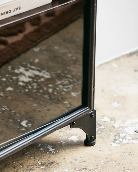 Sideboard-Vitrine LEON, L 104 cm Industriedesign