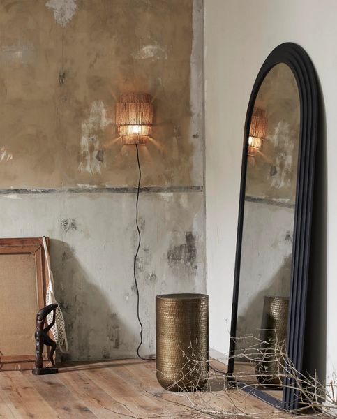 SINA, Wandleuchte natur Jute, Wandlampe