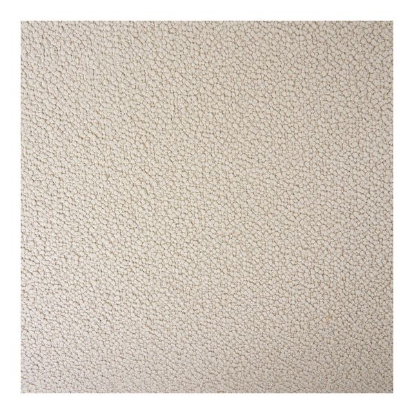 KONO, Plüschiges Stoffsofa B 180 cm beige-sand halbrund