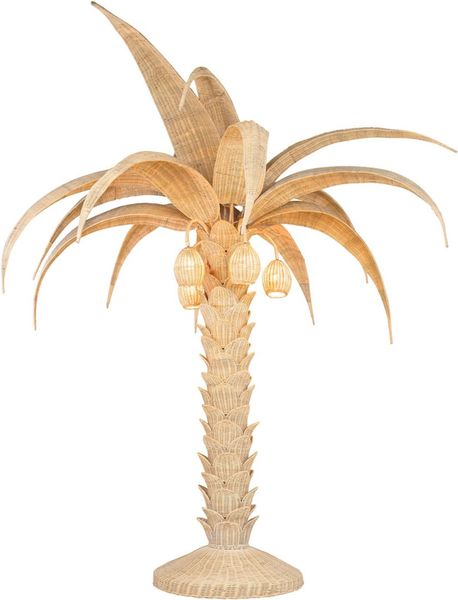 ALMA 1, Große Stehlampe aus Rattan "Palme"
