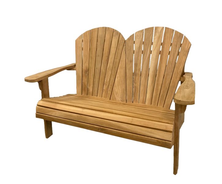 DINA, Adirondack-Doppelsitzer, Gartenbank Holz