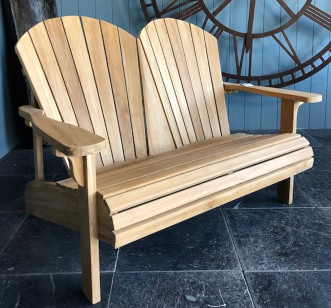 DINA, Adirondack-Doppelsitzer, Gartenbank Holz