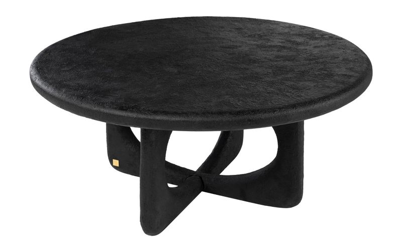 TEO, Designer Couchtisch rund 90 cm schwarz, Designermöbel