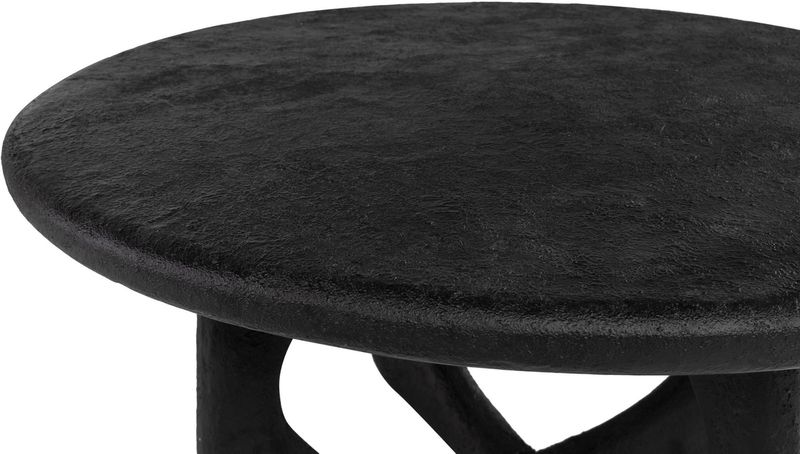 TEO, Designer Couchtisch rund 90 cm schwarz, Designermöbel