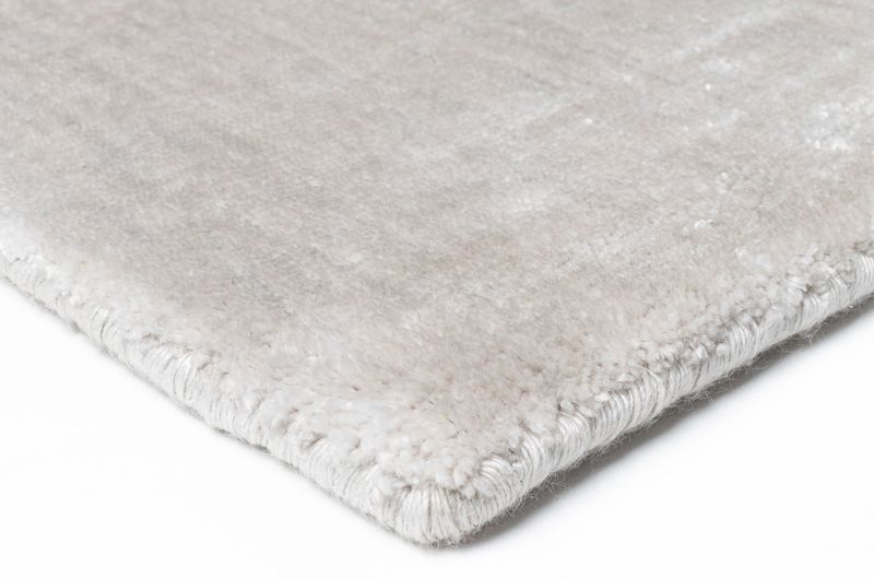 Teppich LUX Baumwollseide silber-grau rechteckig