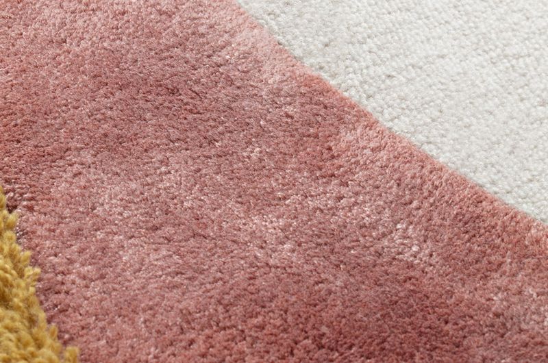 Runder Teppich EILA beige-rosa zwei Größen
