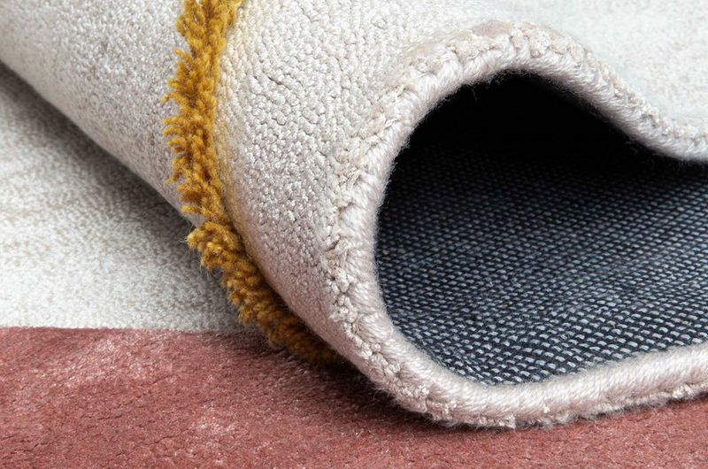 Runder Teppich EILA beige-rosa zwei Größen