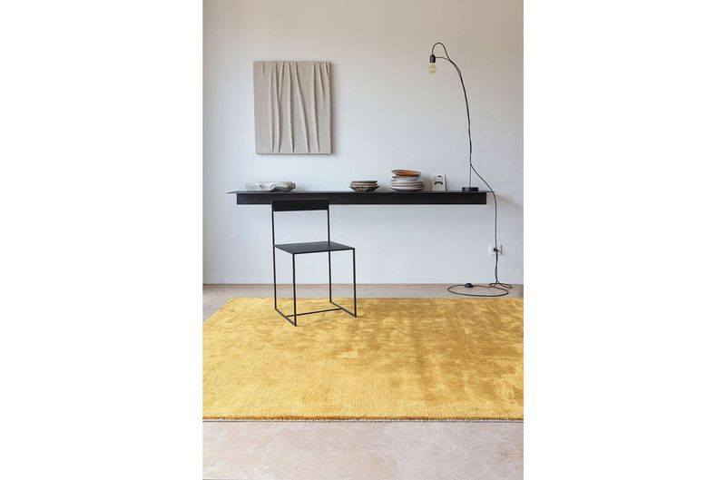 Teppich LUX gold Bambusseide in vielen Größen