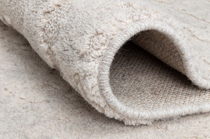 Wollteppich rund D 280 cm - Teppich in Beige-Natur | Matz Möbel