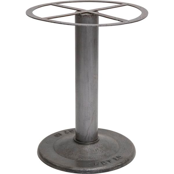 TONI-Tischgestell Eisen mit Mittelsäule mit großer Bodenplatte