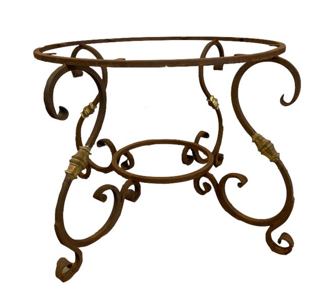 GALA, Garten Tischgestell rund D 100 cm cm Eisen rostig französischer Landhausstil