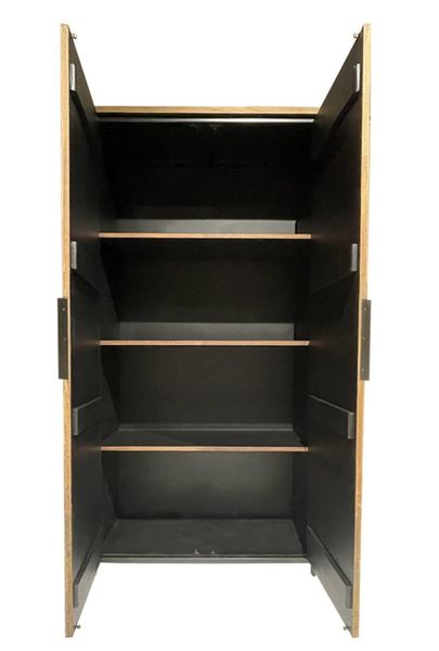 Industriedesign Schrank TOM Holz Metall, Wäscheschrank