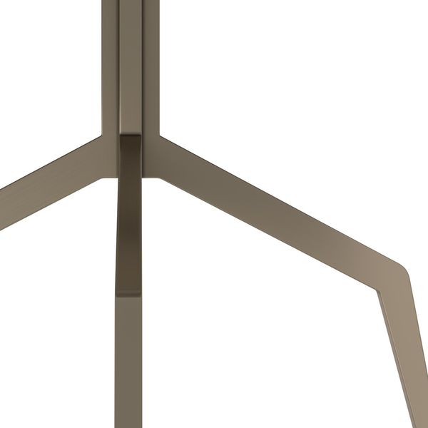TRAVIS, Esstisch rund D 120 cm Travertin-Edelstahl