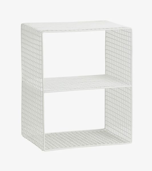UNO, Wandregal Metall weiß, Wandbox & kleines Standregal