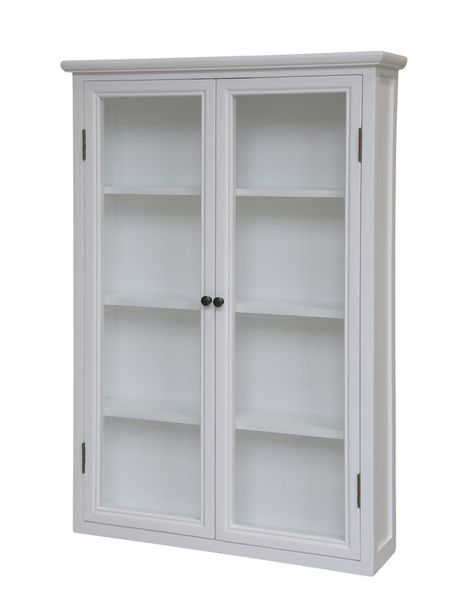 Matz Möbel Wandvitrine SISSI weiß, Hängevitrine Landhausstil
