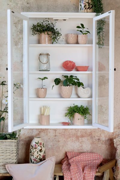 Matz Möbel Wandvitrine SISSI weiß, Hängevitrine Landhausstil