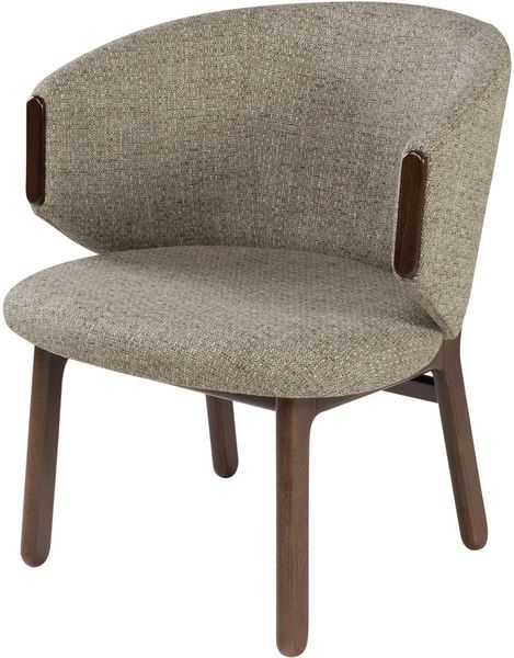 WANNA, Designer Sessel grau-braun, Cocktailsessel