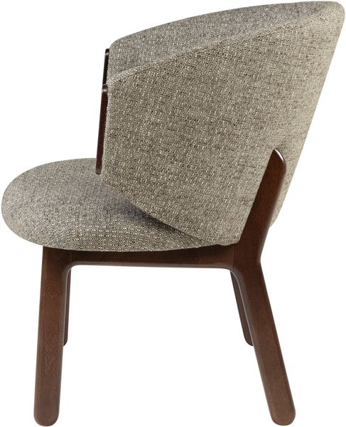 WANNA, Designer Sessel grau-braun, Cocktailsessel