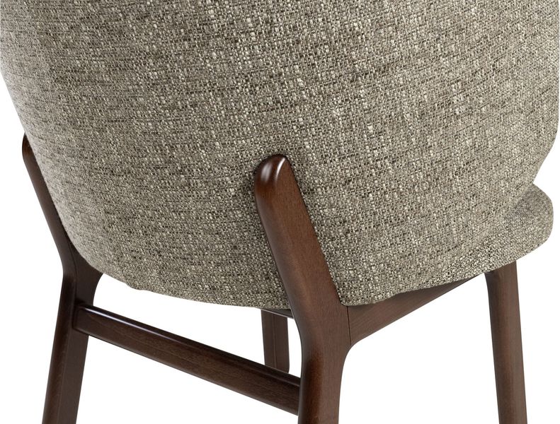 WANNA, Designer Sessel grau-braun, Cocktailsessel