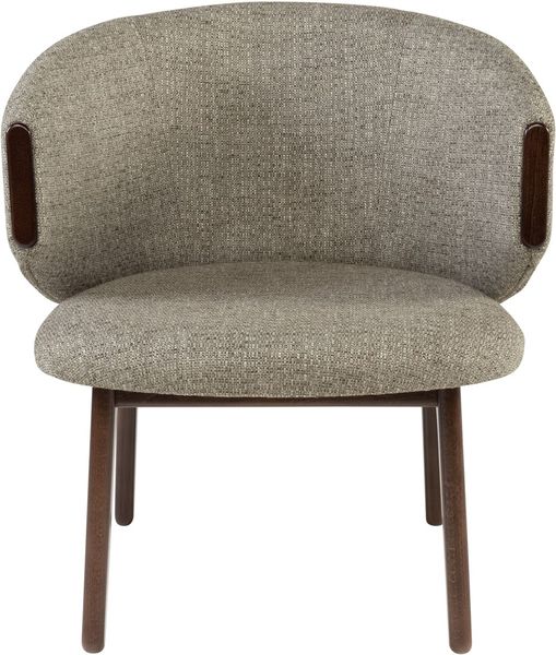 WANNA, Designer Sessel grau-braun, Cocktailsessel