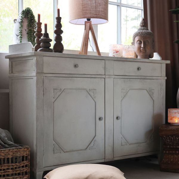 LYDIA, vintage weiße Landhaus Anrichte B 153 cm