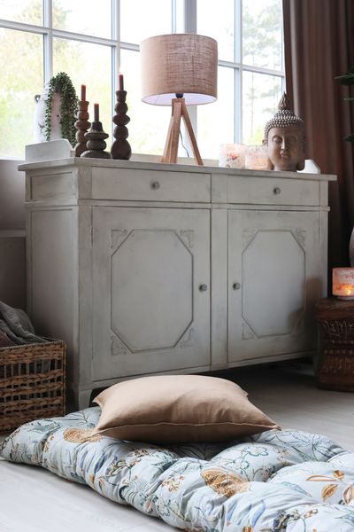LYDIA, vintage weiße Landhaus Anrichte B 153 cm